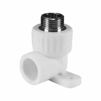 Угол с наружной резьбой (простое крепление) 20х1/2" (80/20) (Valfex)PRO БЕЛЫЙ