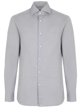 Рубашка Slim Fit хлопковая BOSS CAMEL
