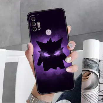 Милый чехол Pokemon Gengar для Motorola G30 G60 G22 G9 Play G82 G52 G8 G9 G50 One Fusion Edge 20 черный мягкий чехол для телефона силиконовый Moto G60S