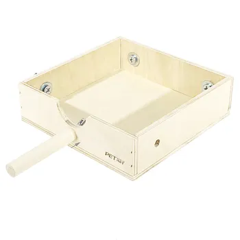 PetStandArt Копошилка с жердочкой для попугаев Gift Box,16х16х4,5 см