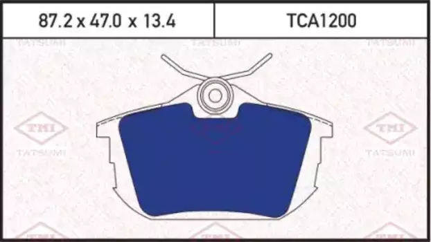 Тормозные колодки дисковые TATSUMI TCA1200
