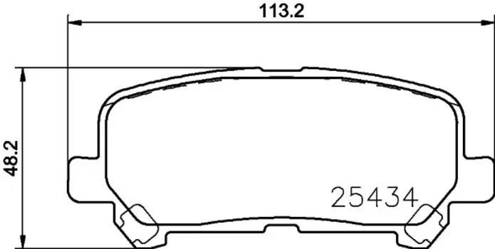 колодки дисковые задние!\ Acura MDX/ZDX 07>, Honda Odyssey 11>/Pilot 09>