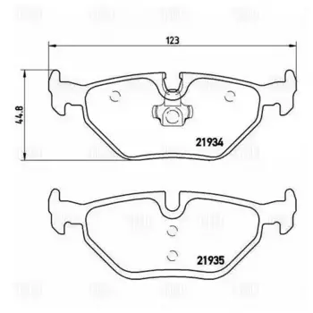 колодки дисковые задние!\ BMW E46 1.6i-2.8i/2.0D 98>,Rover 75 1.8-2.5/2.0CDT 99>