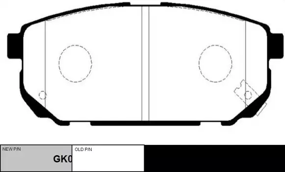 Тормозные колодки дисковые CTR GK0525