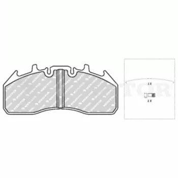Тормозные колодки дисковые MERITOR MDP3174K