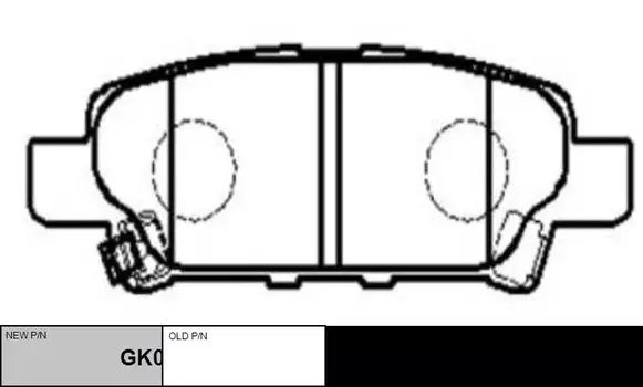 Тормозные колодки дисковые CTR GK0599