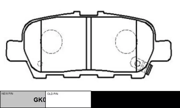 Тормозные колодки дисковые CTR GK0855