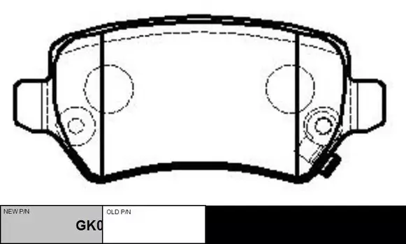 Тормозные колодки дисковые CTR GK0270