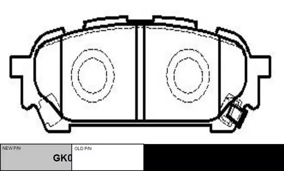Тормозные колодки дисковые CTR GK0992