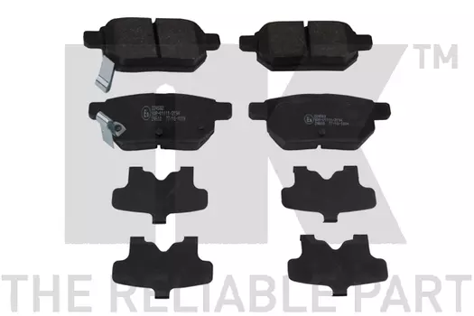 колодки дисковые задние!\ Toyota Auris 1.4VVT-i-2.2D 07>/Yaris 1.0VVT-i 06>