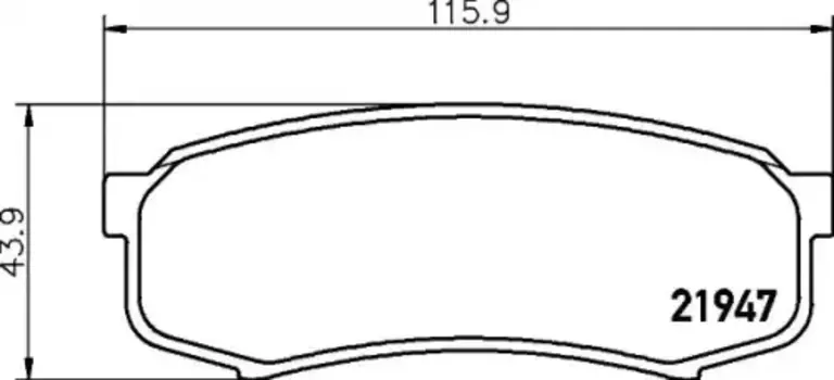 колодки дисковые задние!\ Toyota Land Cruiser 80/90 3.4-4.2TD 90>