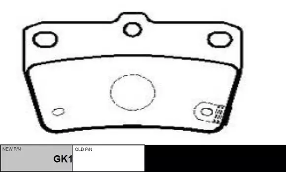 Тормозные колодки дисковые CTR GK1118
