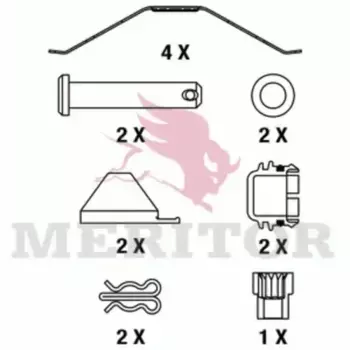 Тормозные колодки дисковые MERITOR MDP3087K