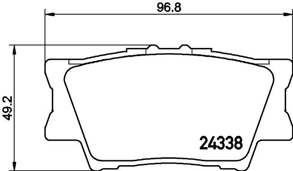 колодки дисковые задние!\ Toyota RAV4 2.0/2.2D 06>