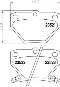 колодки дисковые задние!\ Toyota Yaris 1.0-1.5/1.4D/Celica 1.8 WT-i 99>