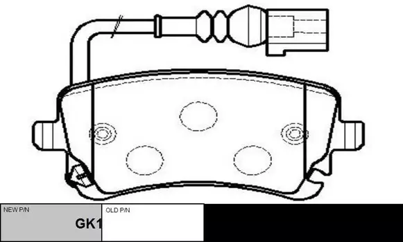 Тормозные колодки дисковые CTR GK1259