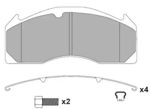 Тормозные колодки дисковые WUHLERMANN 31010006