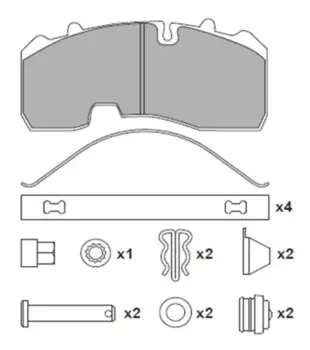 Тормозные колодки дисковые WUHLERMANN 31010005