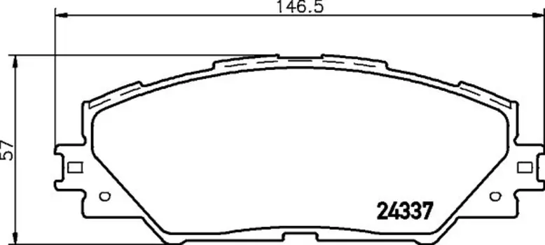 колодки дисковые передние!\ Toyota RAV4 2.2D/Auris 1.4/1.6/1.4D 07>