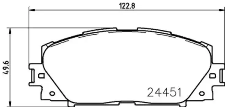 колодки дисковые передние!\ Toyota Yaris 1.0/1.3/1.4 D-4D 06>