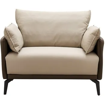 Кресло ESF ELEGANTE NAPPA ELSF015 бежевый 6615-коричневый /Кожа