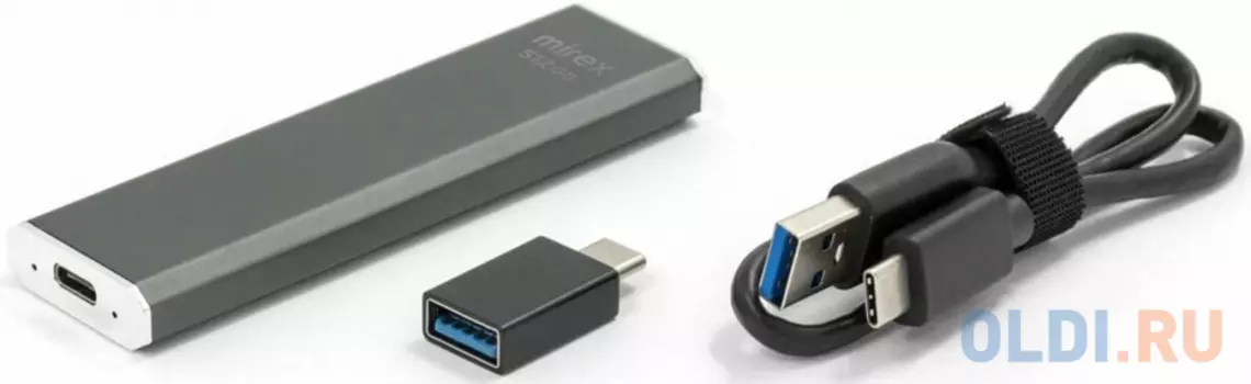 Внешний SSD диск 1.8" 512 Gb USB Type-C Mirex Data Master серый
