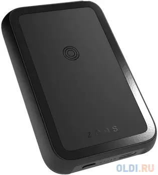 Внешний аккумулятор Power Bank 4000 мАч Zens Magnet черный