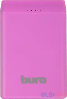 Внешний аккумулятор Power Bank 5000 мАч Бюрократ BP05B фиолетовый BP05B10PVL