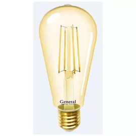 Лампа пр glden-st64s-10-230-e27-2700 зол General