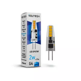 Лампочка Voltega Capsule 12V G4 2W 4000K