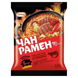 Лапша Доширак Чан Рамен со вкусом острой говядины, 120 г
