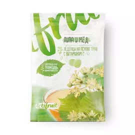 Леденцовая карамель Асна Актифрут с витамином "С" липа, мёд 60 г