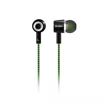 Наушники Sven E-107 (SV-015404) черный-зелёный