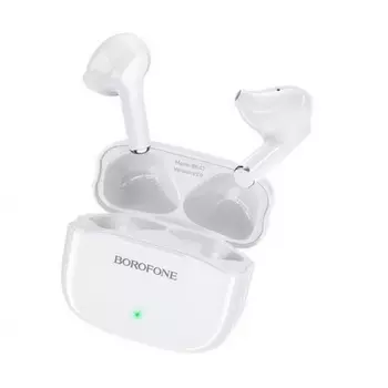 Наушники Borofone с микрофоном (TWS) BE47 Perfecto, белые (43626)