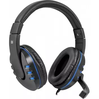 Наушники Defender Warhead G-160 черный+синий