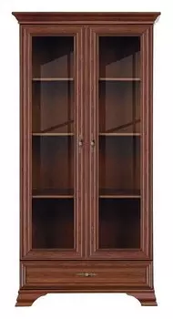 Шкаф-витрина Кентаки S132-REG2W1S BlackRedWhite 00008053, S132-REG2W1S