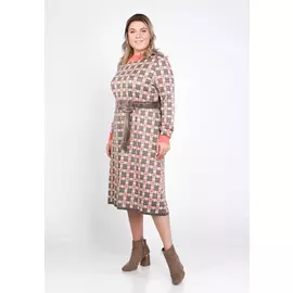 Платье с бархатным поясом