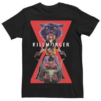 Мужская футболка Marvel Killmonger Black Widow Stack Licensed Character