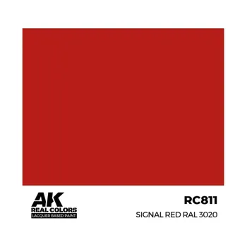 Сигнально-красный RAL 3020, Paint - Real Color, Dropper Bottles (AK-Interactive)