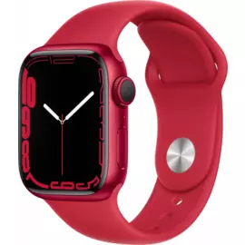 Часы Apple Watch Series 7 41mm Aluminum Case with Sport Band (Красный)
