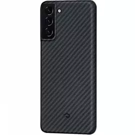 Чехол Pitaka MagCase для Samsung Galaxy S21 (Черно-Серый, Полоска)