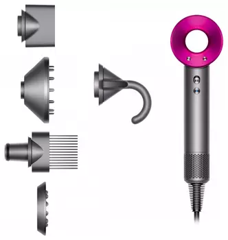 Фен Dyson Supersonic HD07 Никель / Фуксия
