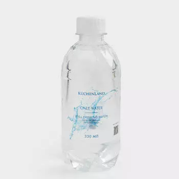 Вода, 330 мл, питьевая, негазированная, в бутылке, Only water