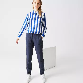 Женские льняные брюки Lacoste