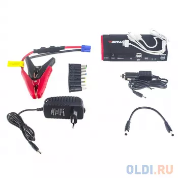 Пуско-зарядное устройство Artway JS-1014 3.5 А (DC-Out 19 В), 2 A (DC-Out 12 В или USB), 200 А (Пусковой ток; до 400 А - пиковая нагрузка)