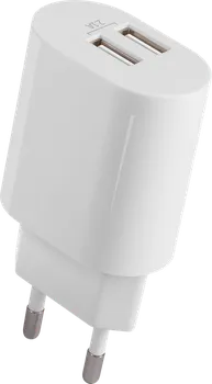 Сетевое зарядное устройство Defender UPC-24 10.5W, 2xUSB, 2.1A, белый (83679), USB Type C 1м