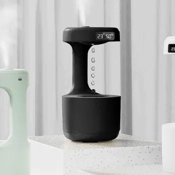 Увлажнитель Smart Life Anti-Gravity Water Drop Humidifier - Креативный визуальный декор LZ599 чёрный