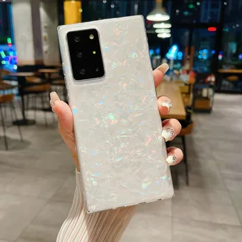 KEYSION Чехол с рисунком ракушки для Samsung S22 Ultra 5G S21 FE S20+ Plus, женский противоударный чехол для телефона Galaxy Note 10 Plus for Galaxy S22 белый