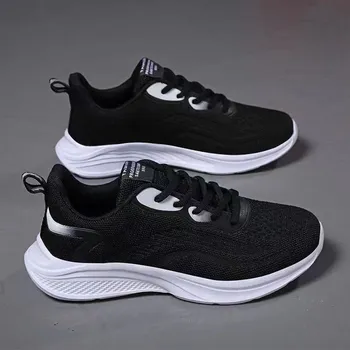 Fashion Luxury and popular super lightweight mesh sports running shoes spring and autumn 2024 fashion trend versatile casual shoes 35 розовый