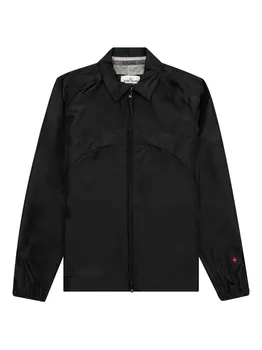Куртка с вышитым логотипом и звездами Stone Island, черный